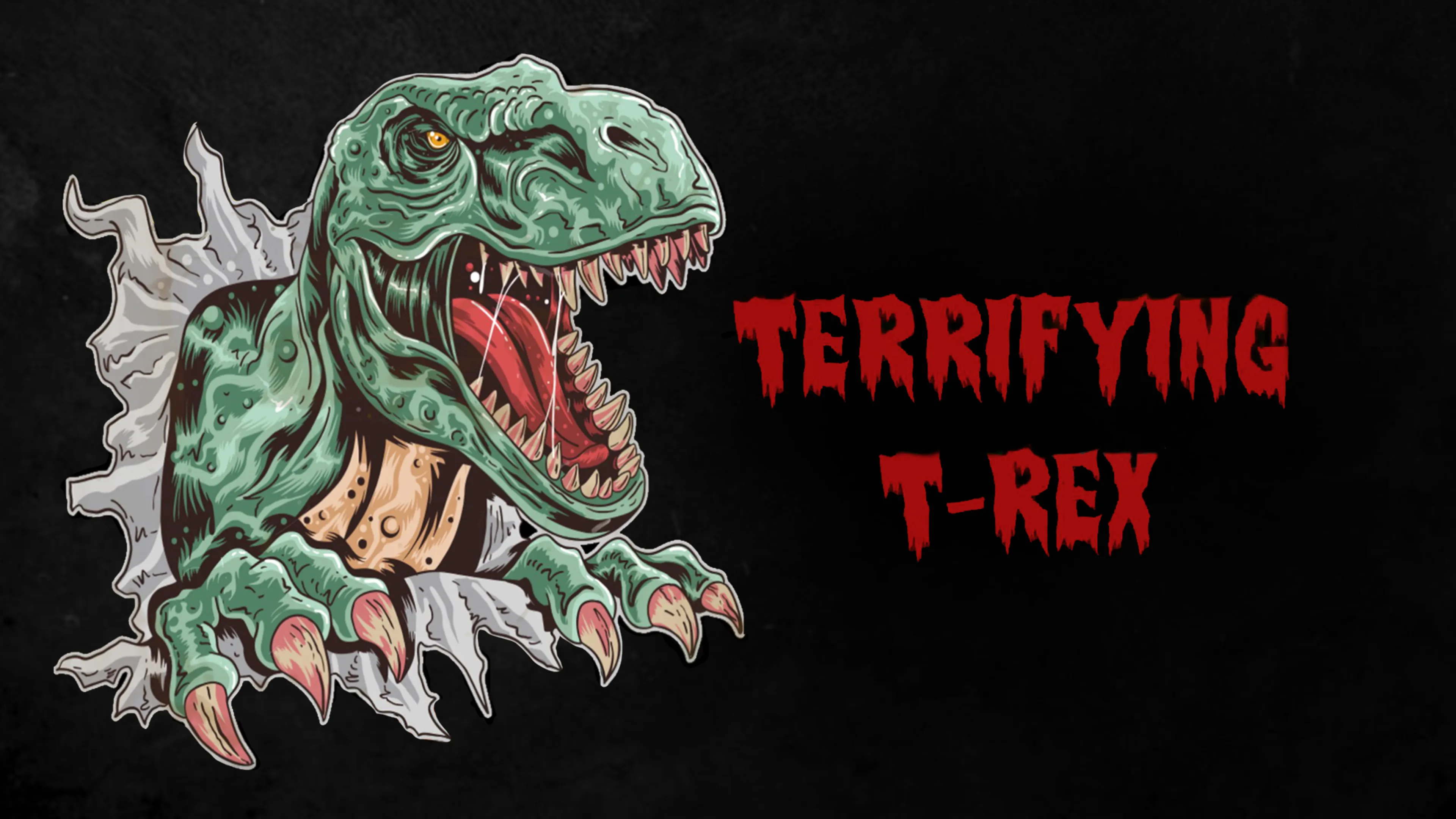 Terrifying T-Rex poster